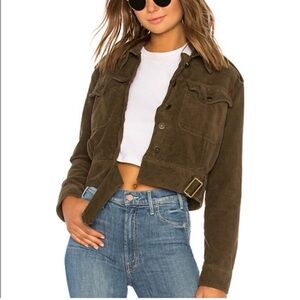 Free People Everlyn Corduroy Green Jacket
